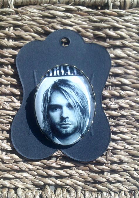 Kurt Cobain Nirvana Head Glass In Bronze Setting Measures Etsy