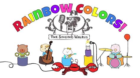 Rainbow colors song / kids song/ the singing Walrus - YouTube