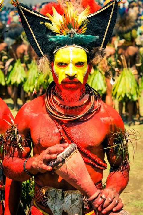 Man White Colour Body Papua New Guinea Stock Photos Free Royalty