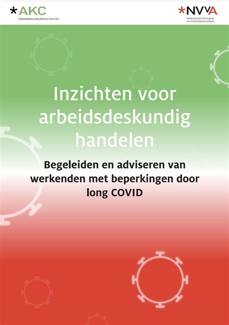 Begeleiden En Adviseren Van Werkenden Met Beperkingen Door Long Covid