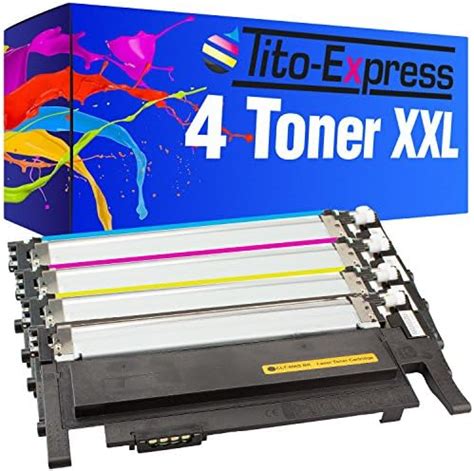 Tito Express PlatinumSerie 4X Toner Patrone XXL Passend Zu Samsung CLT