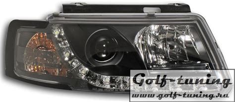 VW Passat B5 Фары Devil eyes, Dayline черные – купить в Москве