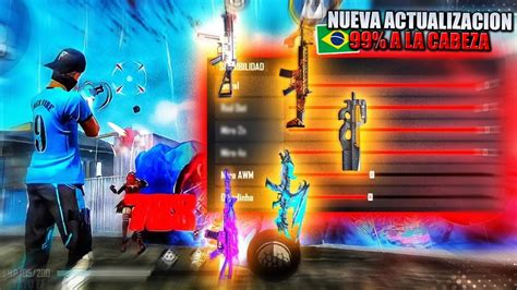 MI NUEVA CONFIGURACIÓN BRASILEÑA PARA PEGAR TODO ROJO EN FREE FIRE