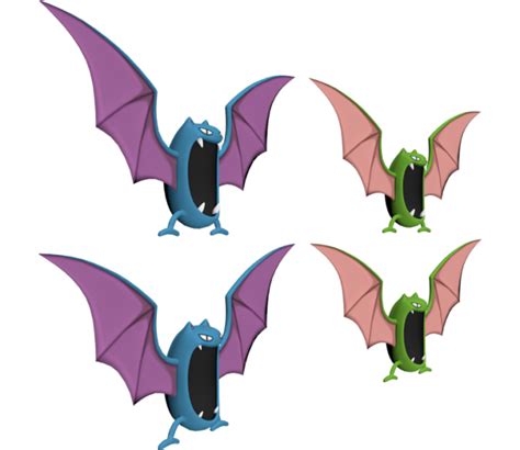 Golbat Pokemon Free 3D Model Dae Fbx Free3D