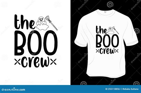 The Boo Crew Halloween T Shirt Design Stock Illustration