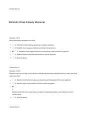 PHIL101 Week 6 Study Material Pdf PHILlOl Win 19 PHIL101 Week6Study