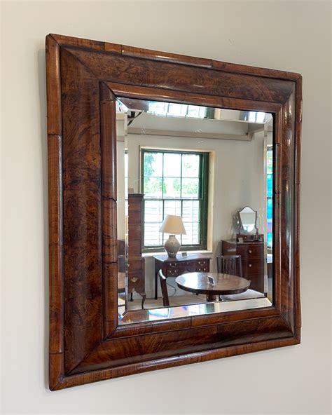 Antique Cushion Mirror William And Mary Cushion Mirror Antique Walnut