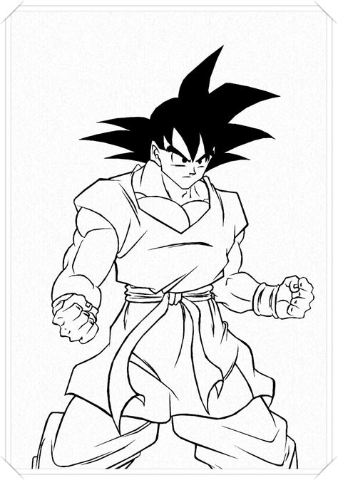 Los Más Lindos Dibujos De Goku Para Colorear Y Pintar A Todo Color Imágenes Prontas Para