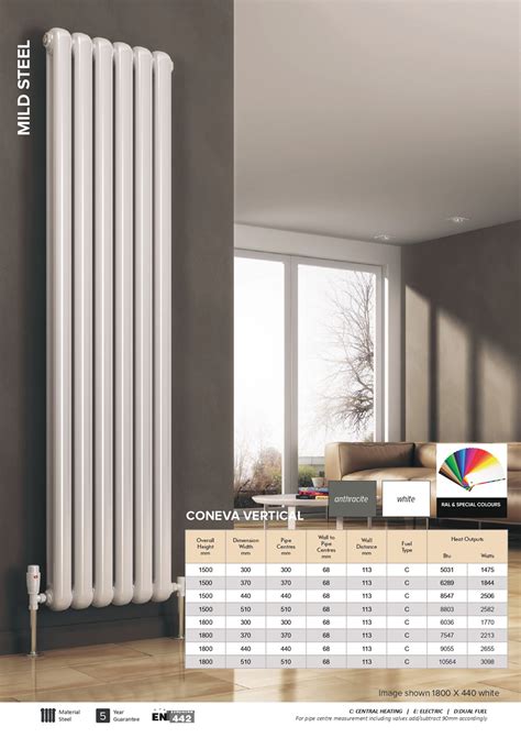 Reina Coneva Vertical Radiator Hilltop Designer Radiators