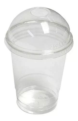 Vaso Frappe Descartable Cc Tapa Domo Batidos Jugos X U En Venta