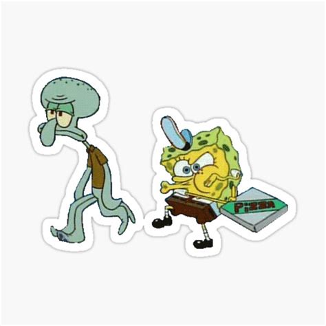 Krusty Krab Pizza Sticker For Sale By Gsill Redbubble