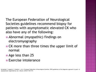 Approach To Creatine Kinase Elevation PPT