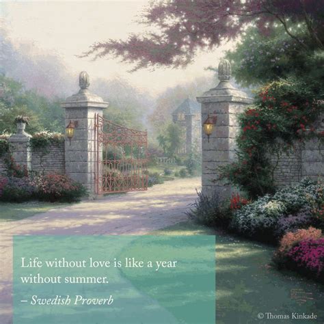 Summer Gate Painting Art By Thomas Kinkade Studios Thomas Kinkade