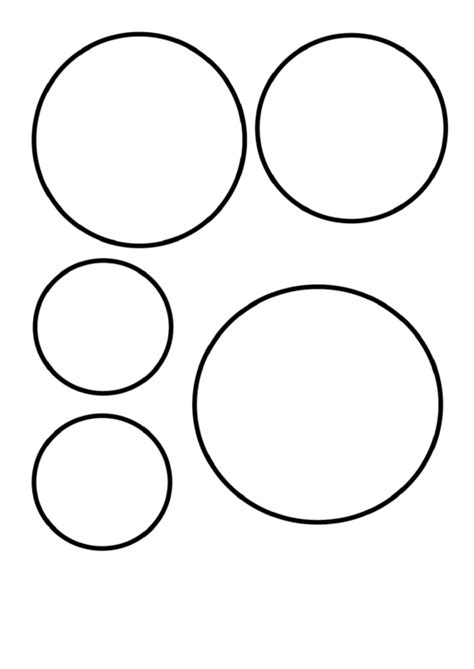 Template Of A Circle