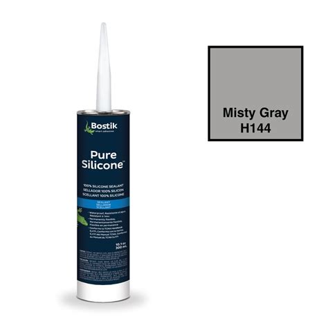 Bostik 100 Pure Silicone Sealant Misty Gray H144 Schillings