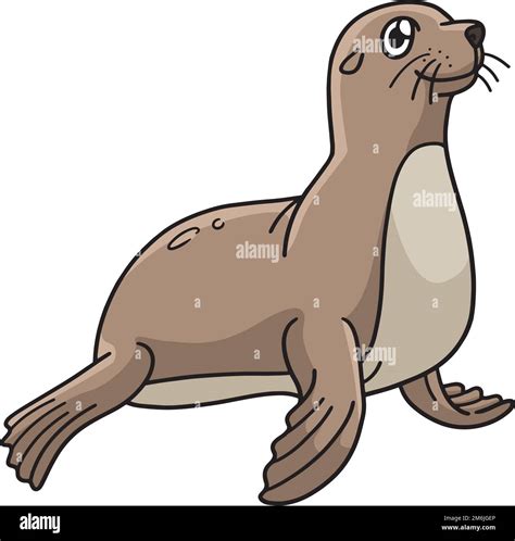 Seal Marine Animal Cartoon Colored Clipart Stock Vector Image And Art Alamy