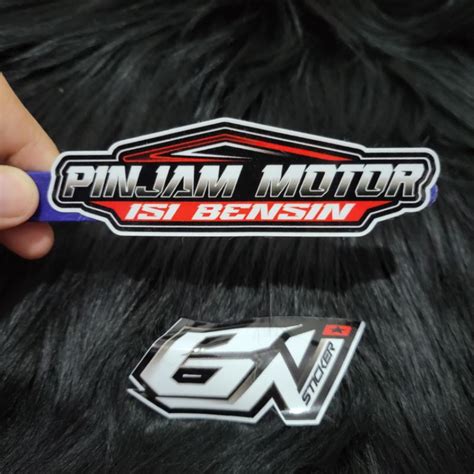 Jual Sticker Kata Viral Pinjam Motor Isi Bensin Shopee Indonesia