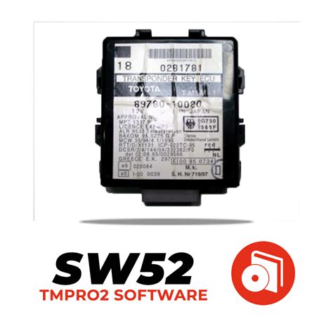 Tmpro SW 52 Toyota Immobox ID33 Software MK3