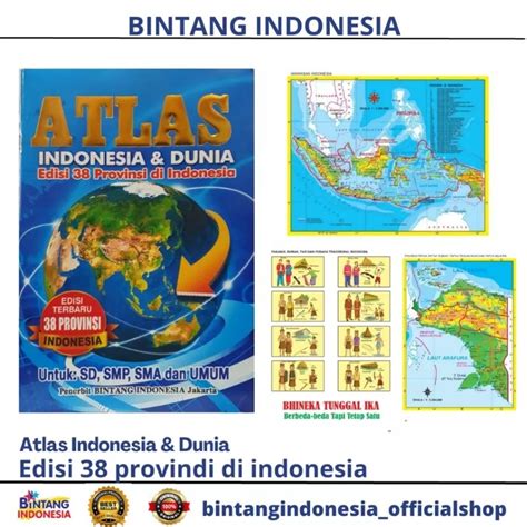 Jual Buku ATLAS Indonesia Dan Dunia Edisi38 Provinsi Di Indonesia Untuk