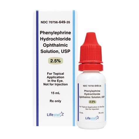 Phenylephrine Hcl 25 Ophthalmic Solution Non Refridgerated 10ml P