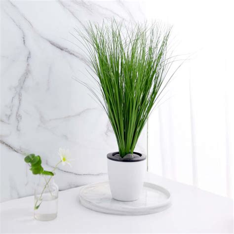 Pack Of 3 20 Artificial Grass Sprays Decorative Grasses Tableclothsfactory