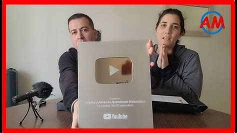 Unboxing PLACA de los 100 mil SUSCRIPTORES Aprendiendo Matemática