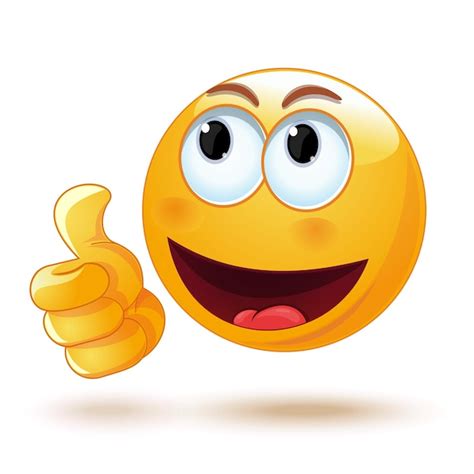 Thumbs Up Smiley Face Clip Art