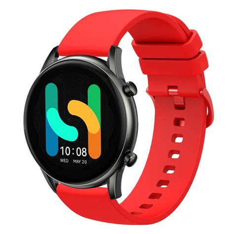 For Xiaomi Haylou RT2 LS10 22mm Solid Color Soft Silicone Watch Band