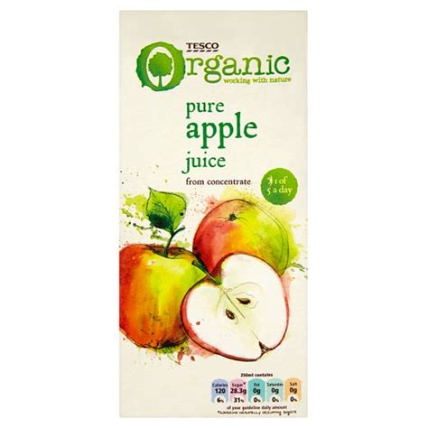 Tesco Organic Apple Juice 1 L Tesco Online Tesco From Home Tesco