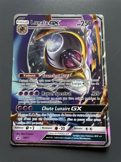 Carte Pokemon Lunala Gx Sm Ultra Rare Soleil Et Lune Vf Eur