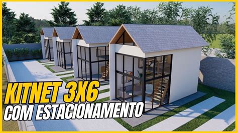 KITNET 3X6 MODELO DE LOFT 18m² YouTube