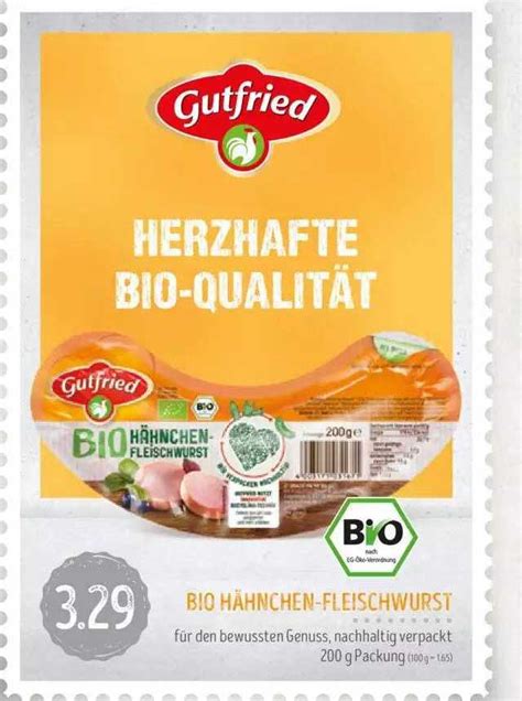 Bio H Hnchen Fleischwurst Gutfried Angebot Bei Edeka Struve Prospekte De