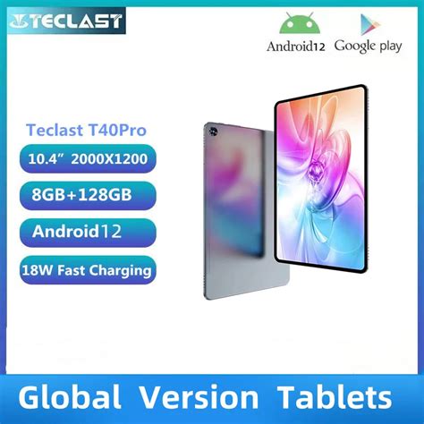 Teclast T40 Pro 2023 10 4 Inch Tablet 2000x1200 IPS 8GB RAM 128GB ROM