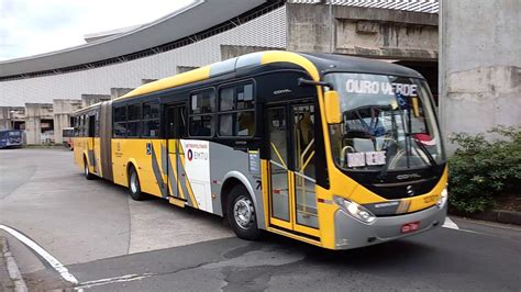 Comil Doppio BRT Articulado Mercedes Benz O 500MA YouTube