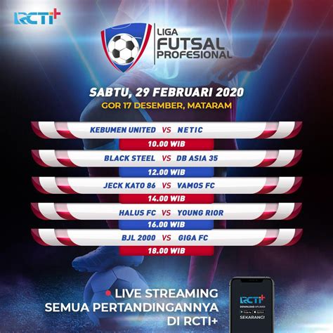 MNCTV On Twitter Saksikan Liga Futsal Profesional Eksklusif Live