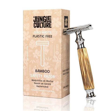 Bamboo Handle Safety Razor Refillable