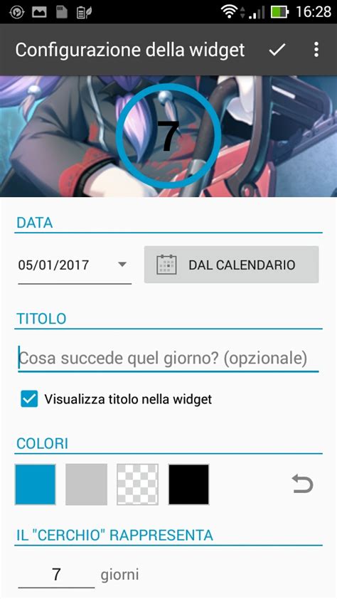 Android Widget Per Conto Alla Rovescia Vorticeblu