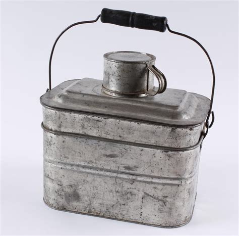 Antique Galvenized Miners Lunch Bucket