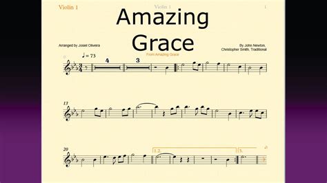 Amazing Grace Partituras YouTube