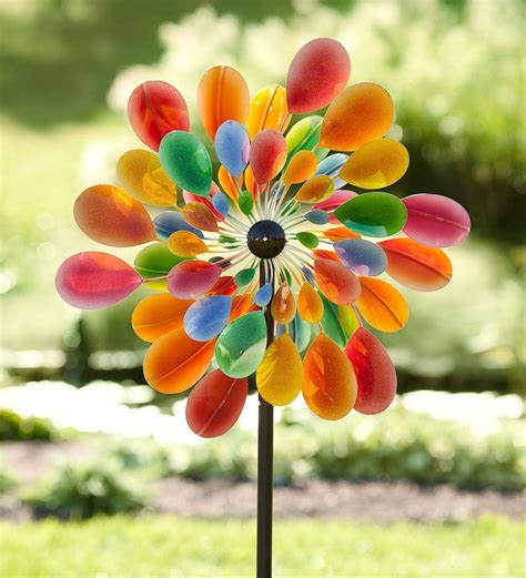 Our Illusion Wind Spinner Has Multiple Rotors With Colorful Graduated