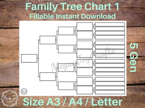 Blank Genealogy Chart Template