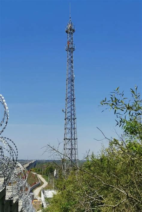 Legged Lattice Telecom Tower M Galvanized Steel Pylon Self Support