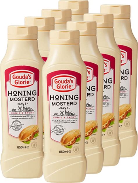 Gouda S Glorie Honing Mosterd Saus 8x 850ml Bol