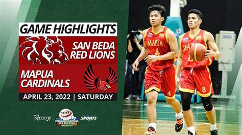 Mapua Cardinals Vs San Beda Red Lions Game Highlights April