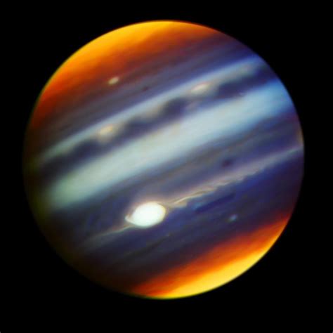 Jupiter With Great Red Spot Near Infrared May Nasa Jet