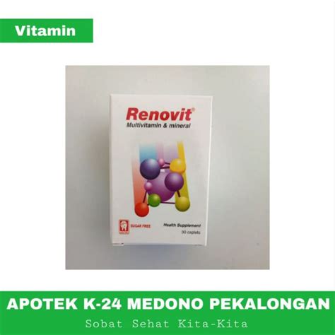 Jual Renovit Multivitamin Mineral Kaplet Per Botol Shopee