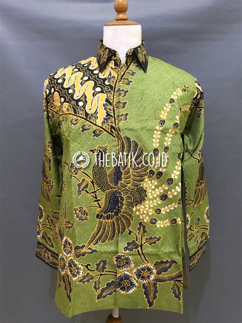 Jual Baju Kemeja Batik Tulis Sutra Atbm Baron Lengan Panjang Motif