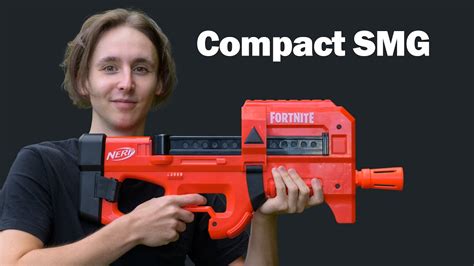 Nerf Compact SMG Unboxing Review Test MagicBiber Deutsch YouTube