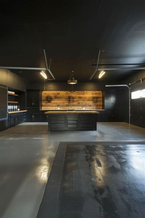 Black Garage Walls Bold Paint Ideas For A Sleek Look In 2024 Garage