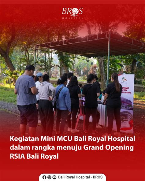 Dokumentasi Mini MCU Dalam Rangka Menuju Grand Opening RSIA Bali Royal